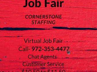 Customer Service Virtual Job Fair – 972-353-4477 (Lewisville / Grapevine / Dallas)