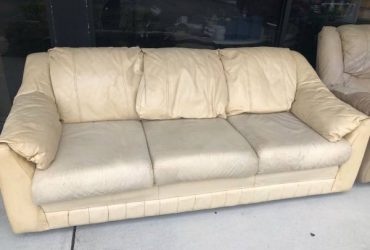 Free leather couch and recliner