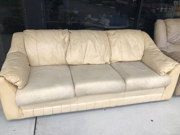 Free leather couch and recliner