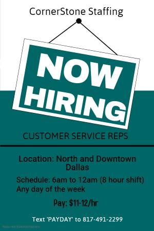 Multiply Customer Service Openings