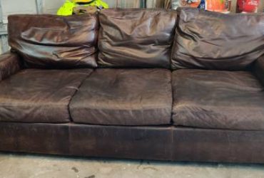 Free Large Leather Couch (Brandon)