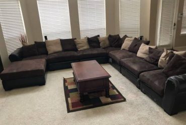 Free Used Huge Sectional Sofa Set (Houston)
