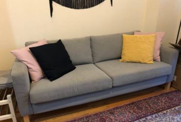 Curb pick up – couch, clothing rack (Greenpoint)