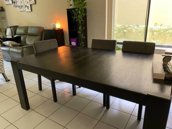 Dining table for 6-8 people with chairs (Boca Raton)