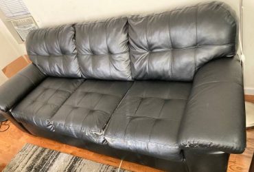 Black couch sofa three seater (Astoria)