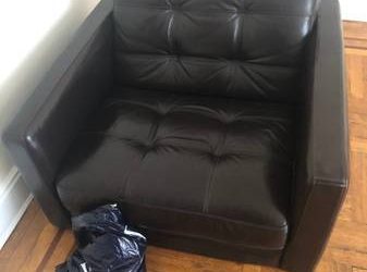 Dark brown Leather sofa