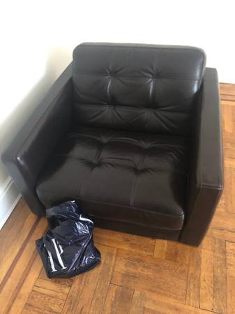 Dark brown Leather sofa