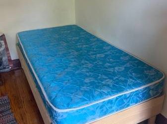 free twin bed (IKEA Espevar) + mattress (Bed-Stuy)
