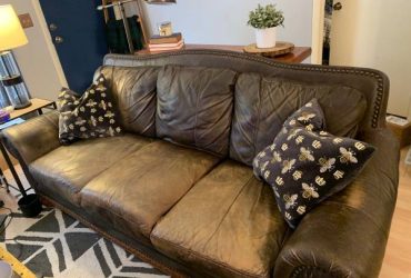 Leather sofa (Temple Terrace)