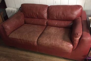 Free Couch and Reclining Chair with Footstool (Bayside)