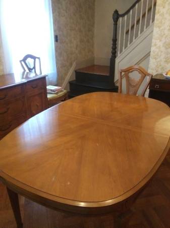 FREE DINING TABLE, CHAIRS, BUFFET, & CHINA CABINET (MIDWOOD)
