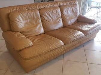 Leather Sofa (Coral Springs)