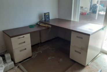 DESK WITH FILE CABINETS (Lighthouse Point)