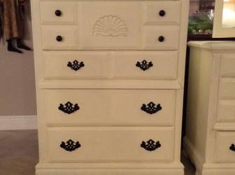 Matching chest of drawers, dresser/mirror, night stand (Davie)
