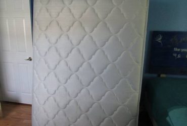 Free very clean. Almost new Mattress box spring and frame . Twin (Across from Quaker steak and lube Lake Boulevard area)