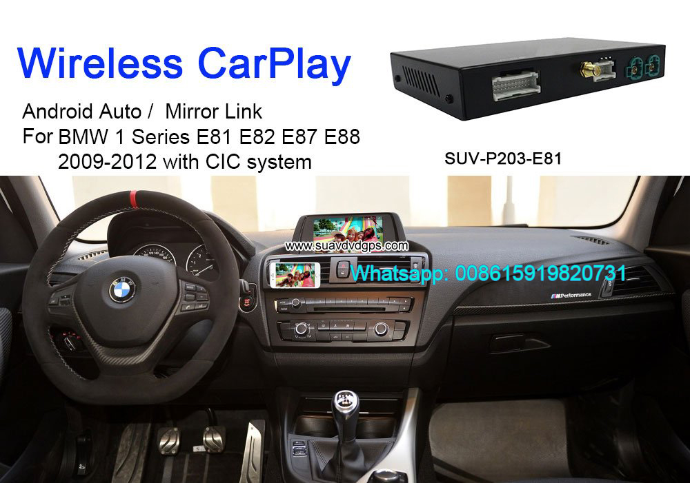 BMW E87 E88 E81 E82 Wireless Apple CarPlay Box Original Screen Update