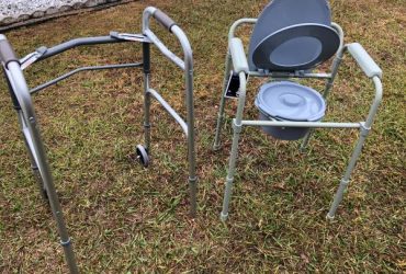FREE Walker and Bedside Commode