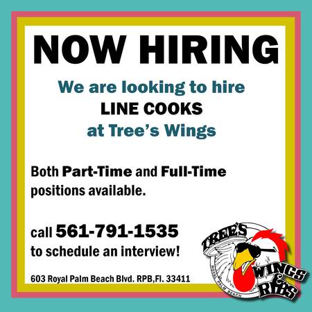 Line Cook Position (Royal Palm Beach)