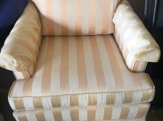 Gold and white chair (Boca Raton)