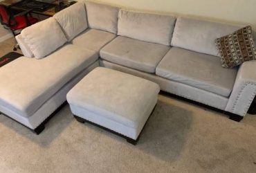 Completely Free Beige sectional sofa