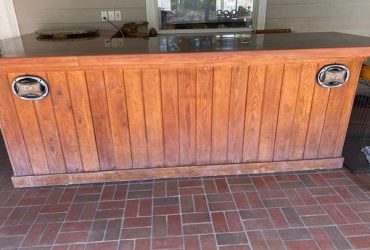 Large Patio Bar with Granite inserts (W/off 441 Lantana)