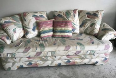 Sleeping Sofa, Reclining Chair, and 3 Bar Stools… Free (Lake Maitland Terrace Apartment)