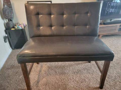 Hi-back Counter Height Dining Bench (WEST PALM BEACH)