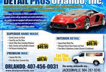 Car Detailers Make $14.00 and up Per hour $800.00 or more per week ! (Orlando Florida)