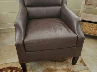 FREE Brown Leather Arm Chair (Casselberry)