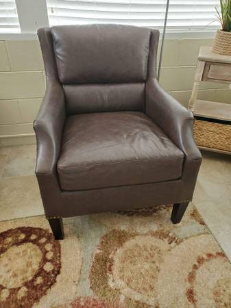 FREE Brown Leather Arm Chair (Casselberry)