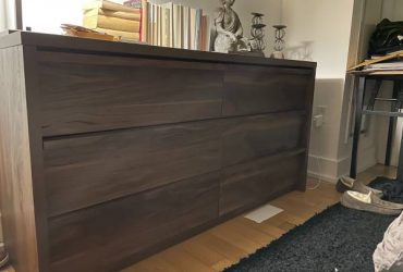 Free dresser and leaning shelves for pickup today or tomorrow (Midtown West)