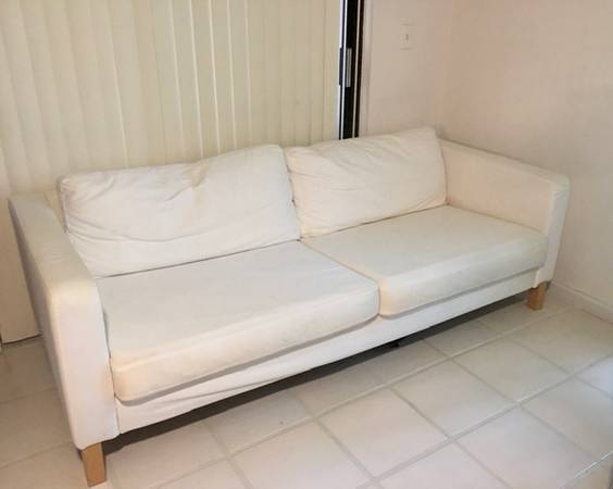 White IKEA couch (Boca Raton)