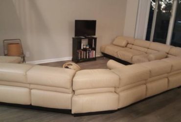Leather sectional (Margate)