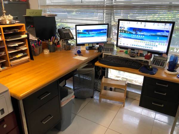 Big versatile desk from new retiree (Delray Beach)