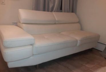 Faux Leather Couch NY