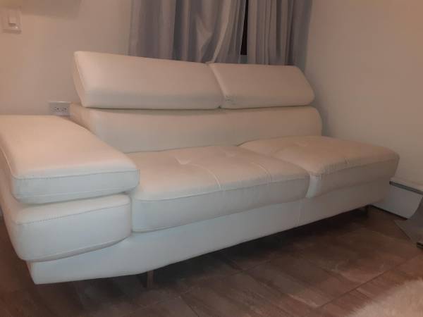 Faux Leather Couch NY