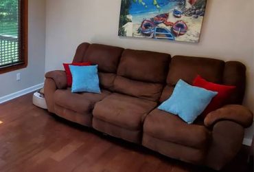 Free Couch with 2 end Recliners