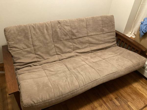 Free futon and frame, removable/washable cover (Harlem / Morningside) NY