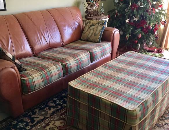 For Donation QSize Leather Sleeper Sofa and Love Seat (Cooper City)