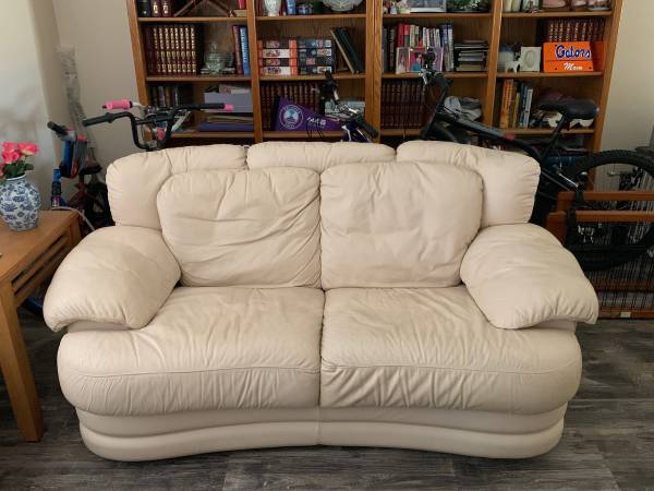 Leather Couch and Loveseat (wekiva)