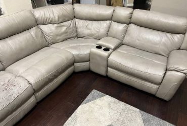 FREE Seven Pc Sectional Leather Couch (Frisco)