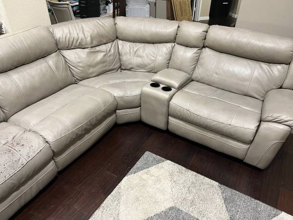 FREE Seven Pc Sectional Leather Couch (Frisco)