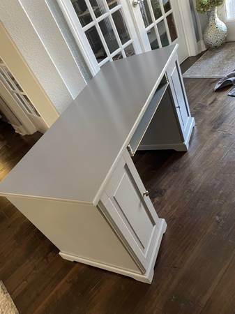 Free grey desk w cabinets and drawer (Orlando)