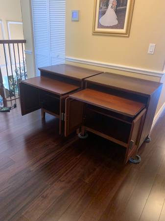 2 cabinets with pullout keyboard draw (Royal palm beach)