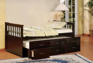 Twin Trundle Captains Bed with Drawers