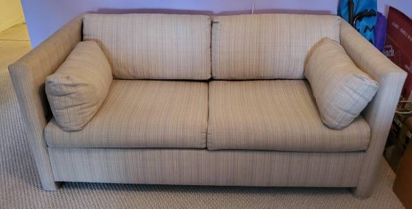 Beige/Light Blue Double Size Sofa Bed (PEMBROKE PINES, FLORIDA 33027)