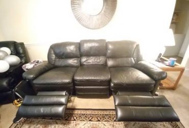 Leather sofa recliner and chair (Fayetteville)