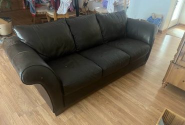 7 ft Leather Sofa (LIGHTHOUSE POINT)