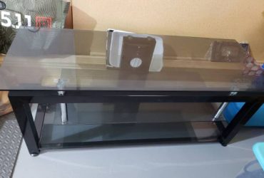 FREE Glass Tv stand with metal frame (Elizabeth)