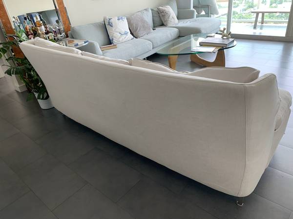 Clean Slip Cover Sofa Couch (MIAMI BEACH)